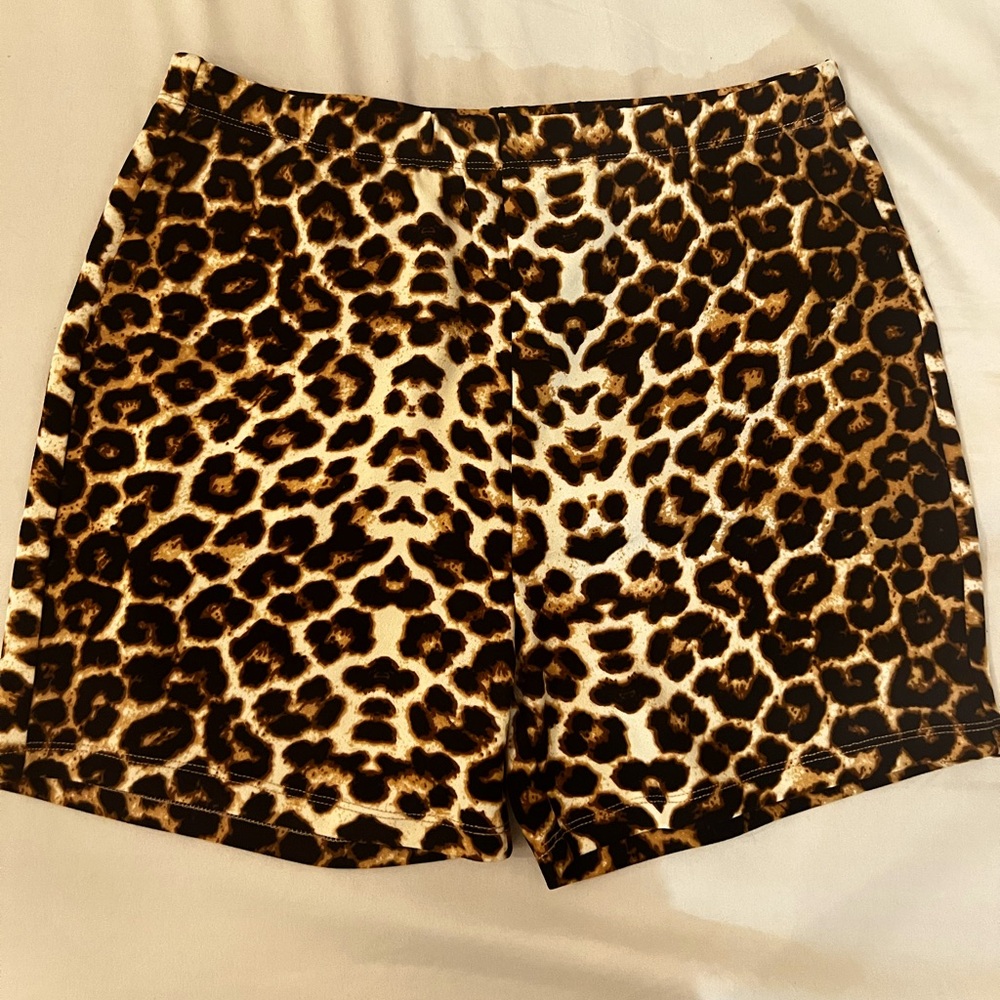 SOLD PRINCESS POLLY CHEETAH BIKER SHORTS